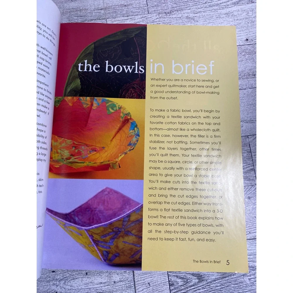 Fast Fun & Easy‎ Fabric Bowls Linda Johansen 2003 Reversible Sewing Patterns